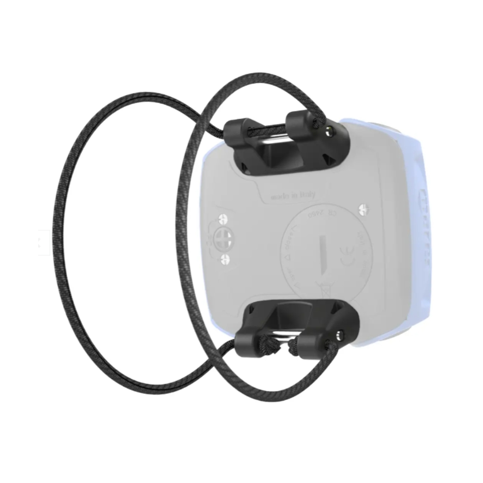 Cinturino elastico Bungee Mount per supporto dei computer subacquei Quad di Mares. Vista prospettica